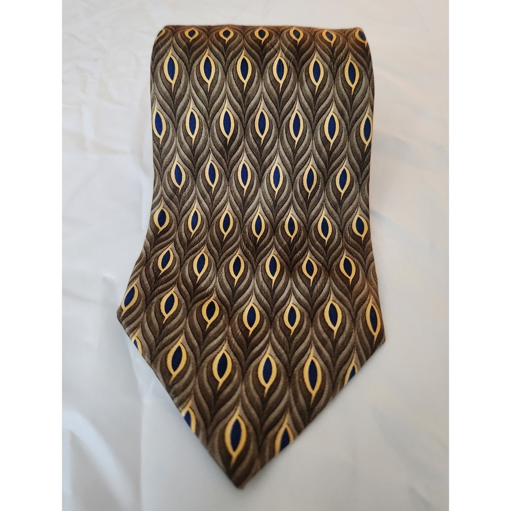 JZ Richards Von Maur Geometric‎ Silk Men's Neck Tie